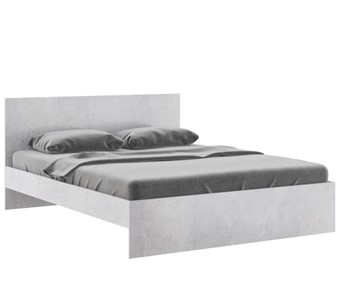 Кровать двуспальная Осло М14 с настилами Лайт (Цемент светлый) в Пензе
