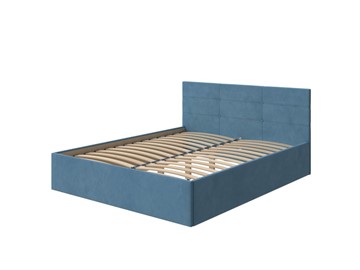 Кровать 2-спальная Vector Plus 160х200, Велюр (Monopoly Прованский синий (792)) в Пензе