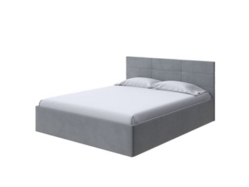 Двуспальная кровать Vector Plus 160х200, Велюр (Ultra Осенний туман) в Пензе