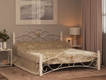 Кровать 2-спальная Гарда 3, 160х200, белая в Пензе