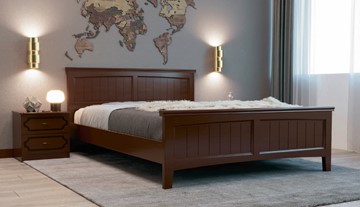 Спальная кровать Грация-4 (Орех) 140х200 в Пензе