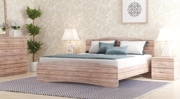 Кровать спальная СВ-Стиль Лира, 160х200 с основанием, сонома в Пензе