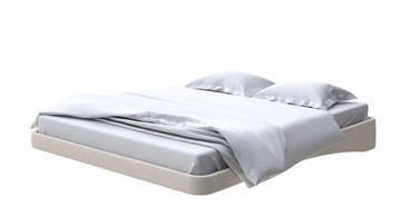 Парящая кровать 2-спальная 160х200, Рогожка (Savana Milk) в Пензе