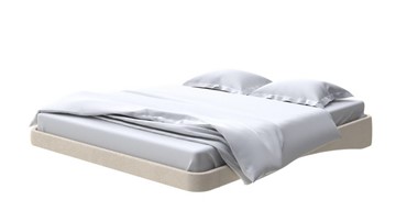 Парящая кровать 160х200, Велюр (Ultra Песочный) в Пензе