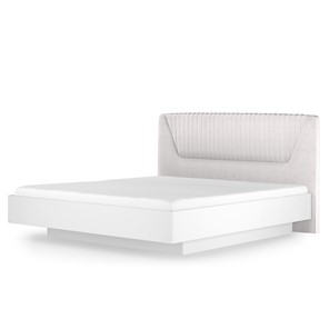 Кровать с механизмом полуторная Кураж Марсель-11 (Белый, ткань Catania white) 1400 в Пензе