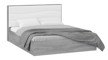 Кровать Миранда тип 1 (Дуб Гамильтон/Белый глянец) в Пензе