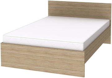 Кровать полуторная K14 с основанием, цвет Дуб Сонома в Пензе