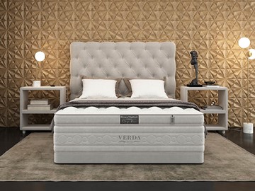 Кровать 2-спальная Cloud Compact/Basement 180х200, Флок (Велсофт Серый) в Пензе