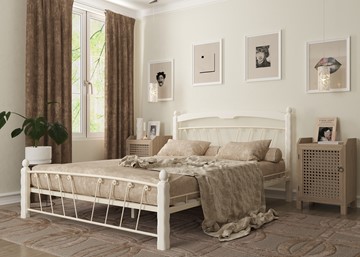 Кровать полутороспальная Муза 1, 1400, белый в Пензе