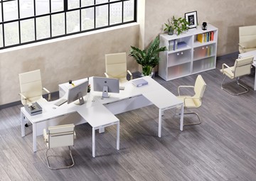 Набор мебели в офис Metal System Style (Белый/Белый) в Пензе