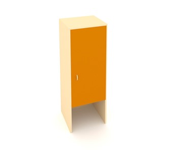 Детский шкаф-пенал ДП-2 Беж + Оранжевый в Пензе