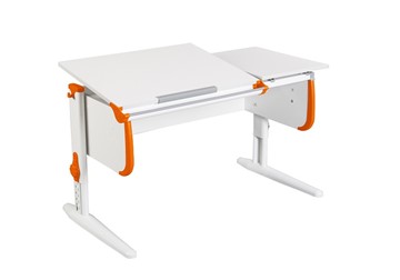 Растущий стол Дэми 1/75-40 (СУТ.25) белый/белый/Оранжевый в Пензе