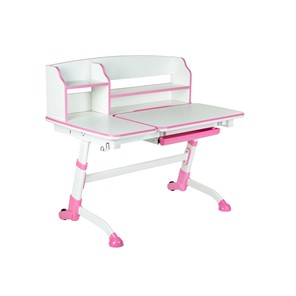 Детский стол-трансформер FauDesk Amare II Pink с надстройкой в Пензе