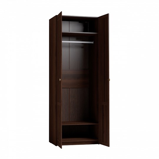 Шкаф для одежды на подставке с деревянной скамьей
