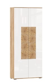 Шкаф двухстворчатый Фиджи с декоративными накладками 659.310, Дуб Золотой/Белый в Пензе