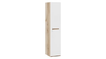 Шкаф для белья Фьюжн  ТД-260.07.01 (Дуб Делано, Белый глянец) в Пензе