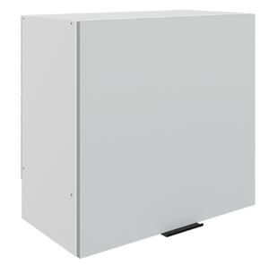 Навесной кухонный шкаф Стоун L600 Н566 (1 дв. гл.) (белый/лайт грей софттач) в Пензе