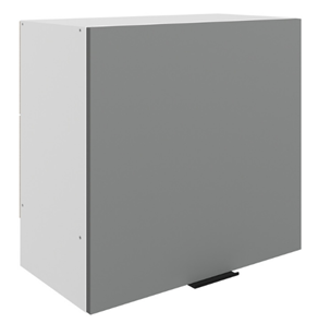 Шкаф навесной под вытяжку Стоун L600 Н566 (1 дв. гл.) (белый/оникс софттач) в Пензе