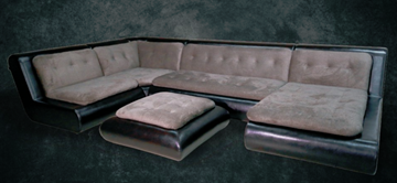 П-образный диван Шад Эвелина со столом-пуфом в Пензе