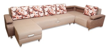 П-образный диван Престиж-15 люкс с полкой в Пензе