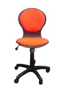 Детское крутящееся кресло Libao LB-C 03, цвет оранжевый в Пензе