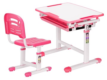Растущий стол и стул Mealux EVO-06 Pink, розовая в Пензе