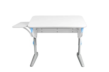 Детский стол-трансформер 5/100 (СУТ.46) + Polka_b 5/550 Рамух белый/серый/ниагара в Пензе