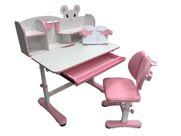 Растущий стол и стул Carezza Pink FUNDESK в Пензе