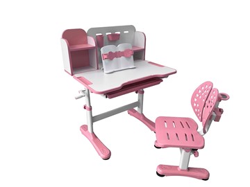 Стол растущий и стул FauDesk Vivo Pink FUNDESK в Пензе
