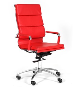 Кресло офисное CHAIRMAN 750 экокожа красная в Пензе