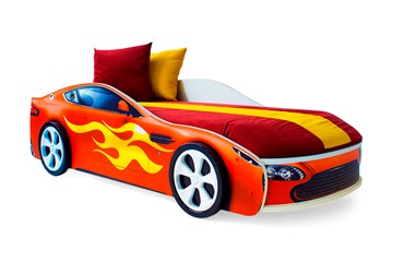 Кровать-машина детская Бондимобиль красный в Пензе