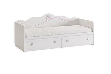 Детская кровать Фэнтези с ящиками, белый рамух в Пензе