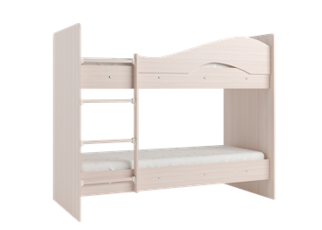 Кровать двухъярусная Мая на щитах со шкафом и ящиками, цвет Млечный дуб в Пензе - предосмотр 2