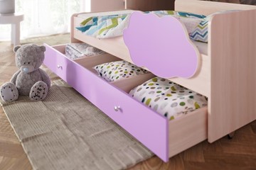 Детская двухэтажная кровать Соник 1.6 с ящиком, Оранжевый в Пензе - предосмотр 1