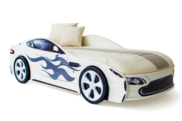 Детская кровать-машина Бондимобиль белый в Пензе - изображение