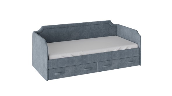 Детская кровать Кантри Тип 1, ТД-308.12.02 (Замша синяя) в Пензе - изображение