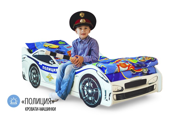 Кровать-машина детская Полиция в Пензе - изображение 1