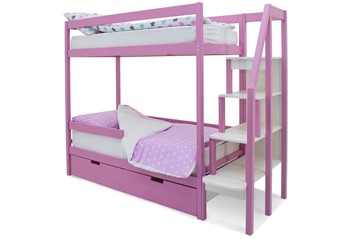 Детская 2-этажная кровать Svogen розовый в Пензе