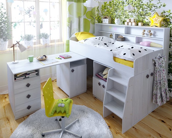 Детская кровать-чердак Малыш-5, цвет Винтерберг в Пензе - изображение 7