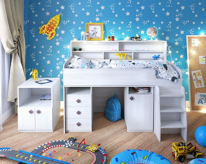 Детская кровать-чердак Малыш-5, цвет Винтерберг в Пензе - изображение 8