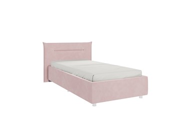 Детская кровать 0.9 Альба, нежно-розовый (велюр) в Пензе