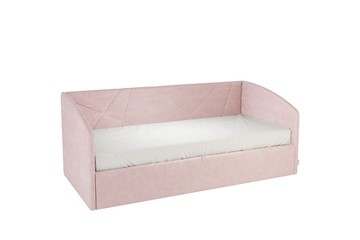 Детская кровать 0.9 Бест (Софа), нежно-розовый (велюр) в Пензе