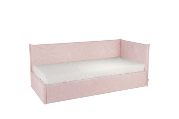 Кроватка 0.9 Бест (Тахта), нежно-розовый (велюр) в Пензе