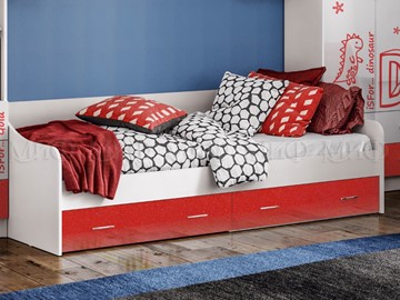 Подростковая кровать Алфавит (Красный) с ящиками в Пензе