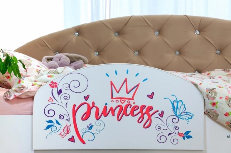 Детская кровать Эльза с бортиком, Бежевый (латы) в Пензе - изображение 4