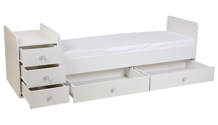 Детская кровать с комодом Фея 1100 Белый в Пензе - изображение 9