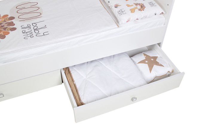 Детская кровать с комодом Фея 1100 Белый в Пензе - изображение 10