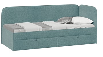 Кровать детская Молли тип 1 (80), Микровелюр Scandi Indigo 11 в Пензе