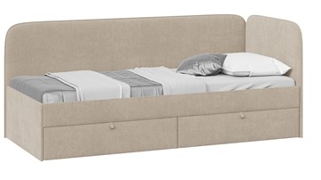 Подростковая кровать Молли тип 1 (90), Микровелюр Scandi Cream 03 в Пензе