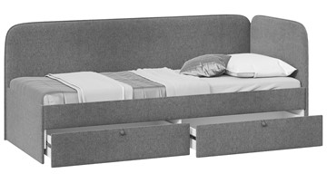 Кровать в детскую Молли тип 1 (90), Микровелюр Scandi Graphite 22 в Пензе - предосмотр 1